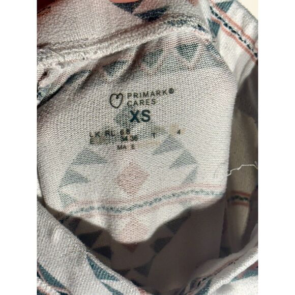 Primark Cares Women’s Wide Leg Pants XS Aztec Geometric Print Boho Lounge - Picture 3 of 4